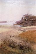 Julian Ashton View of Narth Head,Sydney Harbour 1888 oil painting on canvas